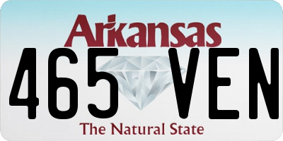 AR license plate 465VEN
