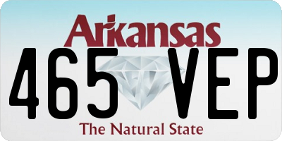 AR license plate 465VEP