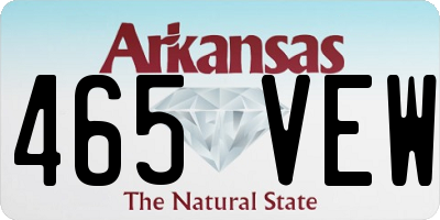 AR license plate 465VEW