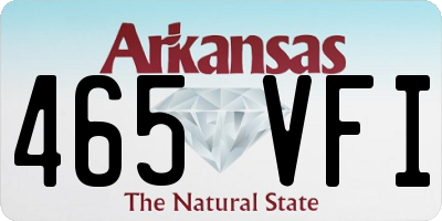 AR license plate 465VFI