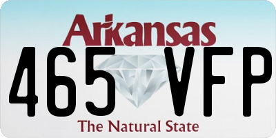 AR license plate 465VFP