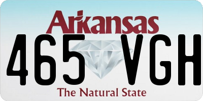 AR license plate 465VGH