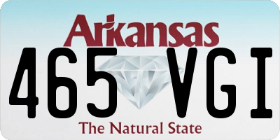 AR license plate 465VGI