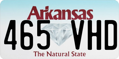 AR license plate 465VHD