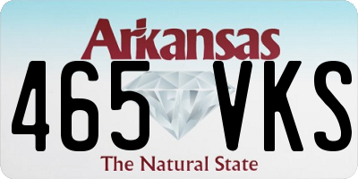 AR license plate 465VKS
