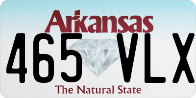 AR license plate 465VLX