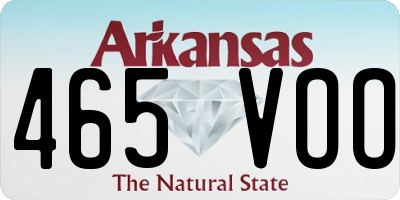 AR license plate 465VOO