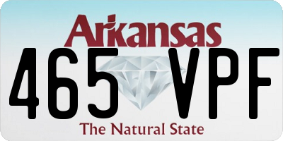 AR license plate 465VPF