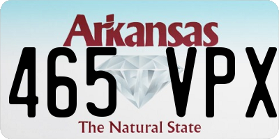 AR license plate 465VPX