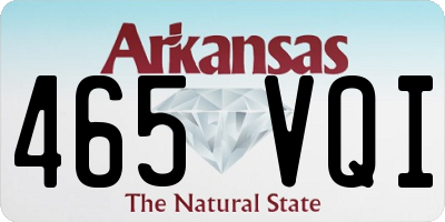AR license plate 465VQI