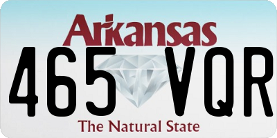 AR license plate 465VQR