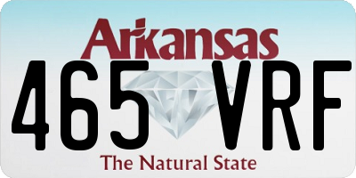 AR license plate 465VRF