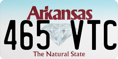 AR license plate 465VTC