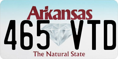AR license plate 465VTD