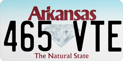 AR license plate 465VTE