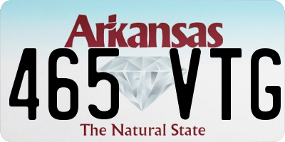 AR license plate 465VTG