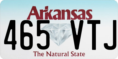 AR license plate 465VTJ