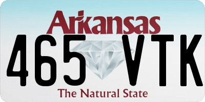 AR license plate 465VTK