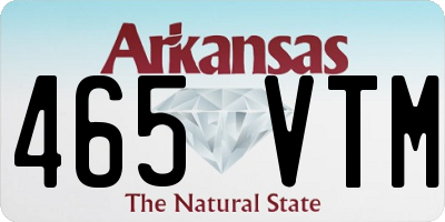 AR license plate 465VTM