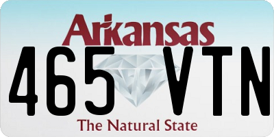 AR license plate 465VTN