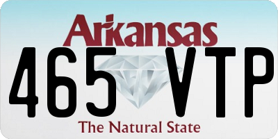 AR license plate 465VTP