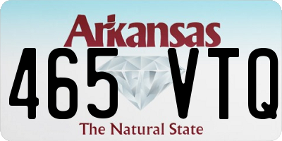 AR license plate 465VTQ