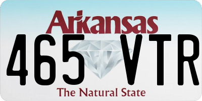 AR license plate 465VTR