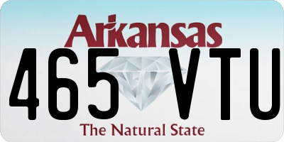 AR license plate 465VTU