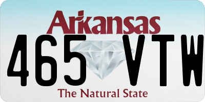 AR license plate 465VTW