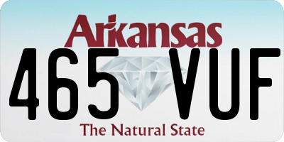 AR license plate 465VUF