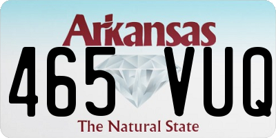 AR license plate 465VUQ