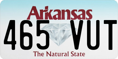 AR license plate 465VUT
