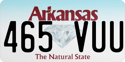 AR license plate 465VUU