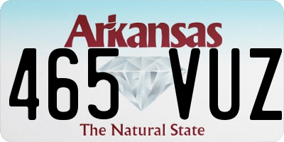 AR license plate 465VUZ