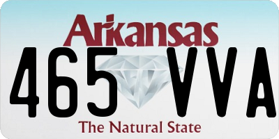 AR license plate 465VVA