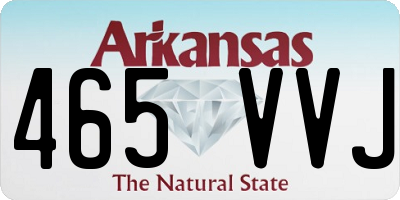 AR license plate 465VVJ