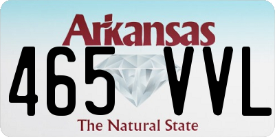 AR license plate 465VVL