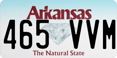 AR license plate 465VVM