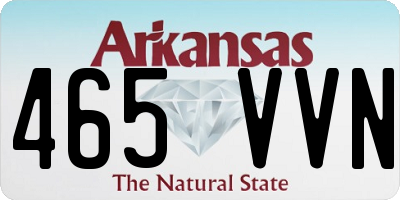 AR license plate 465VVN