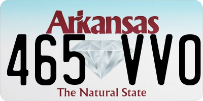AR license plate 465VVO