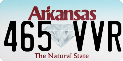 AR license plate 465VVR