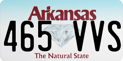 AR license plate 465VVS