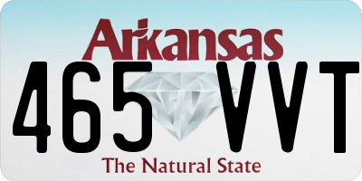 AR license plate 465VVT