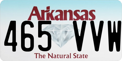 AR license plate 465VVW