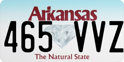 AR license plate 465VVZ