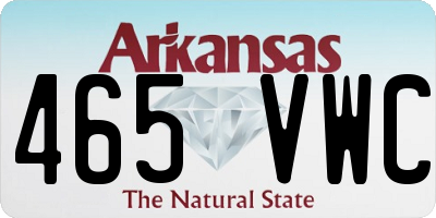 AR license plate 465VWC