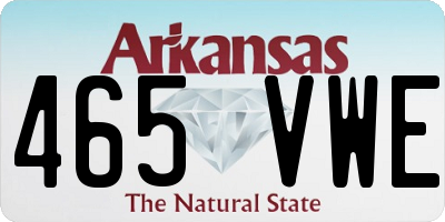 AR license plate 465VWE
