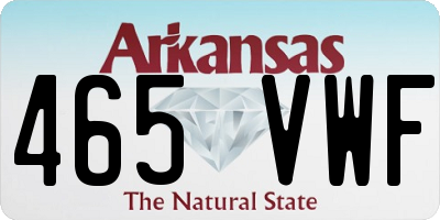 AR license plate 465VWF