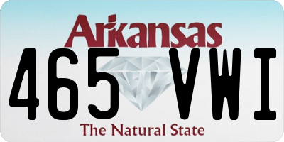 AR license plate 465VWI