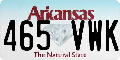 AR license plate 465VWK